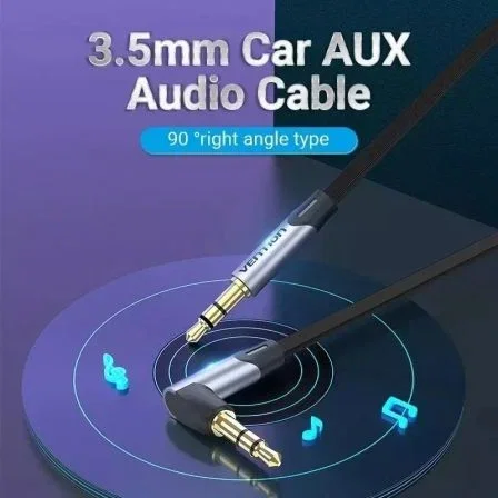 CABLE AUDIO ESTEREO ACODADO JACK 3.5/M JACK 3.5/M 1.5 M GRIS VENTION